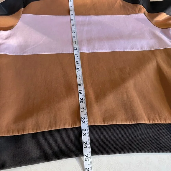 Murano Multicolor Colorblock Soft Liquid Luxury Crewneck Sweatshirt Size Large - Picture 6 of 10